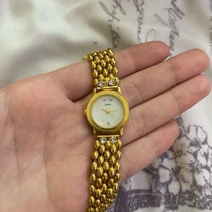 Gold Quartz watch